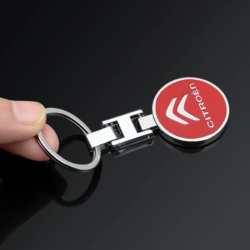 Car Stickers Zinc Alloy Key Ring Keychain Car Logo Accessories For Citroen C1 DS3 C2 C3 Vts C4 Saxo C4L C5 C6 C8 Xsara C3-XR Pic - view 4