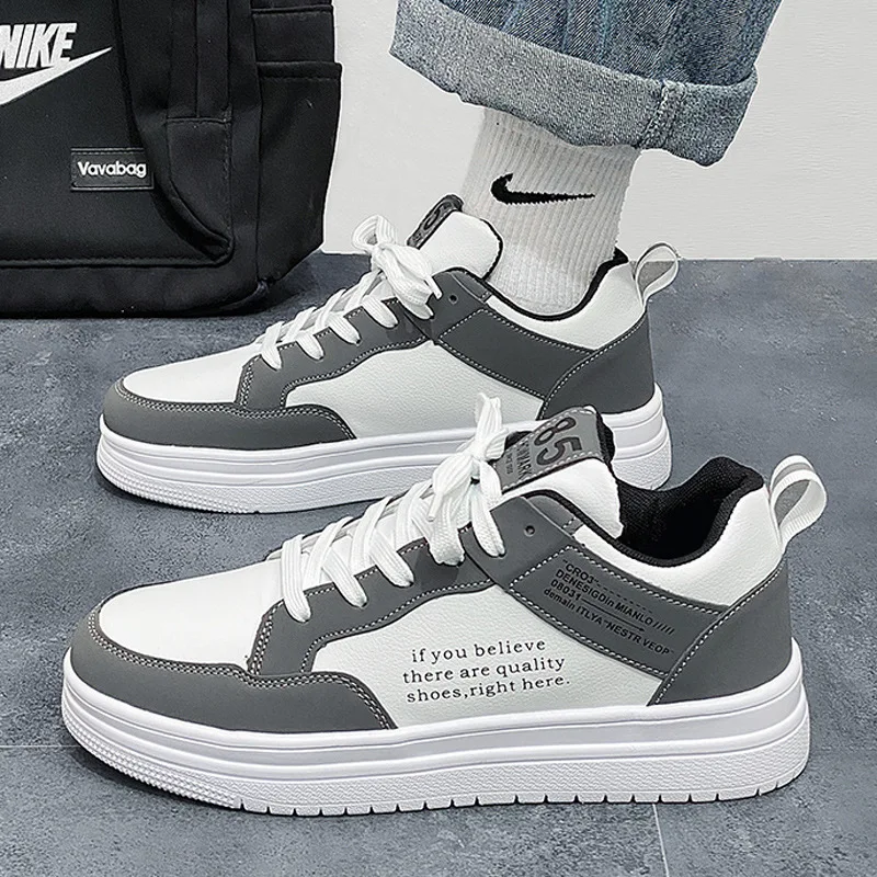 Autumn men's shoes new trend versatile niche design sense casual flat shoes student sports trendy shoes