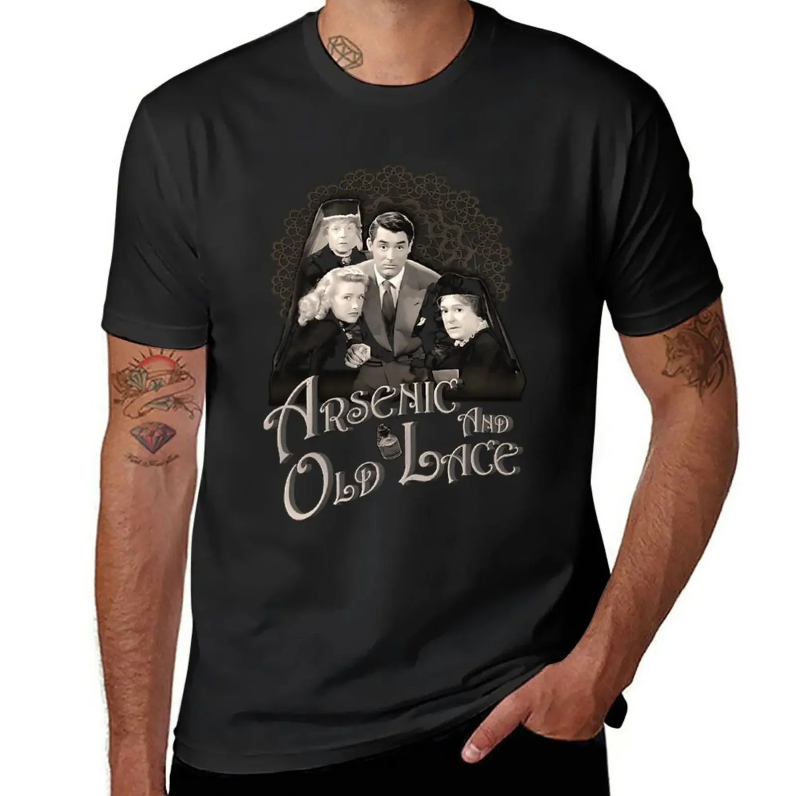 

New Arsenic And Old Lace Essential T-Shirt custom t shirts aesthetic clothes Men's long sleeve t shirts