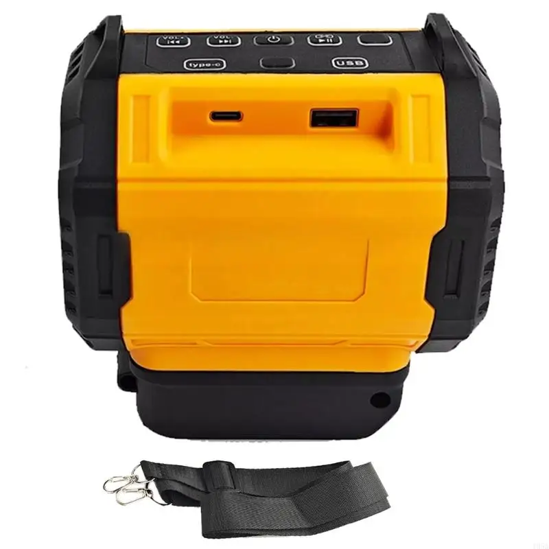 

Bluetooth-compatible Speaker 18V Battery USB Type C Colorful LED Light Player Loud Speaker Amplifier Outdoor Portable