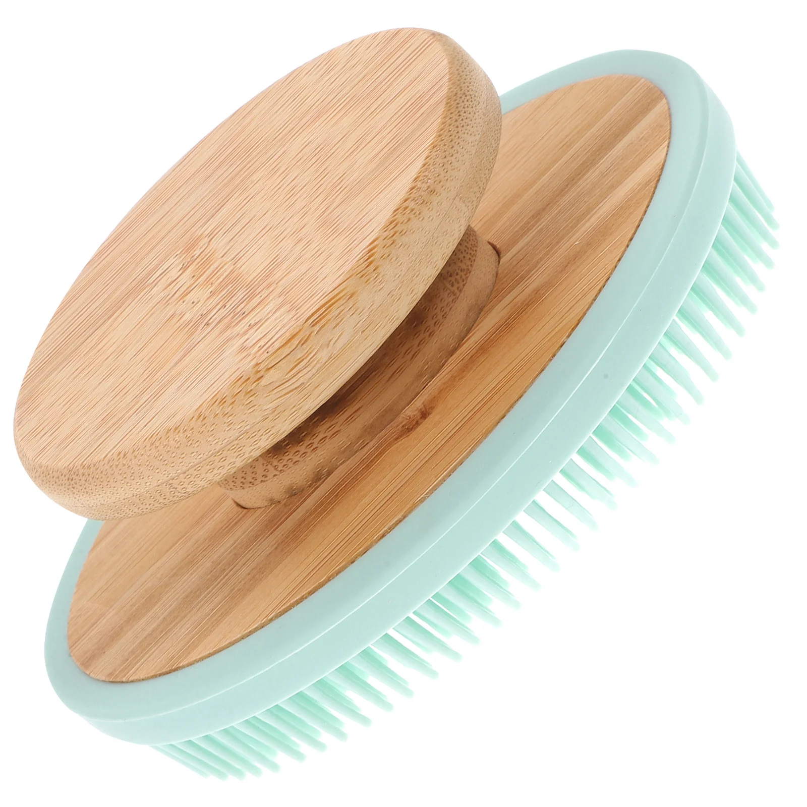 

Silicone Bath Brush Portable Mild Soft Bristles Exfoliating Body Scrubber Back Massage Showering Tool Bath Brush