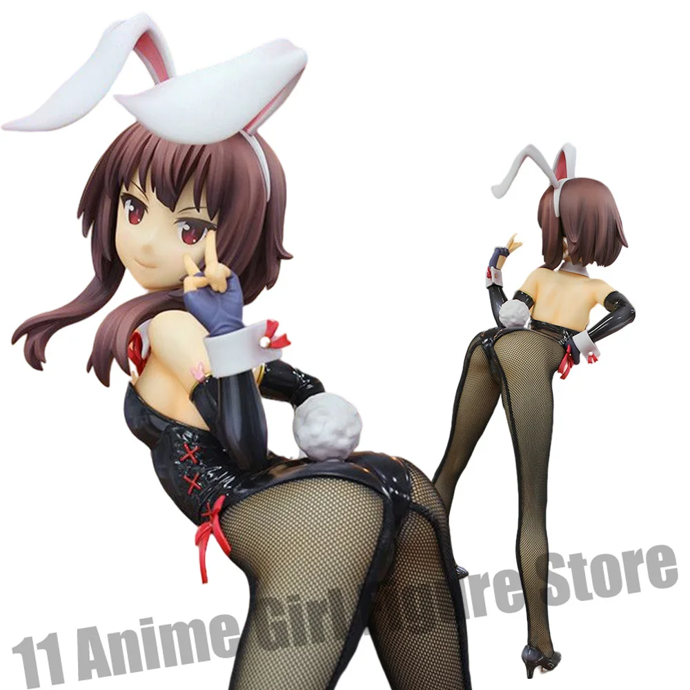 

37cm Japanese Anime Girl Figurine Megumin B-style 1/4 Bunny Ver. Action Figure Collection Model Toy