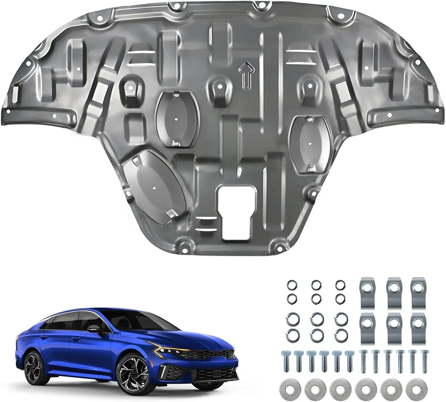 Carbon Steel Engine Splash Shield Compatible with KIA K5 2021-2025
