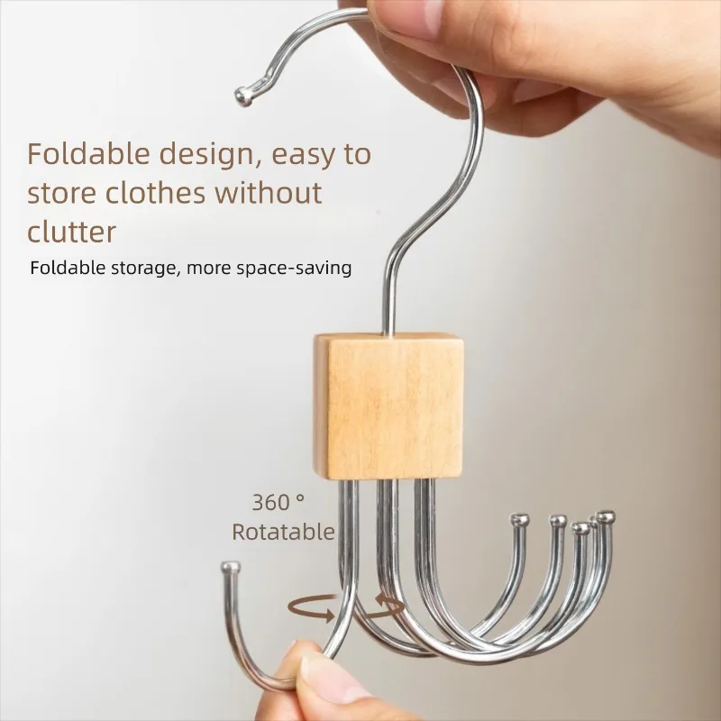 1-16 Stück 360° ° Rotierender Gürtelaufhänger, robuster Metall-Organizer für Gürtel, Schals, Krawatten, BH, Zuhause, Wohnheim, Aufbewahrungsregal für Kleiderbügel – Detail 7