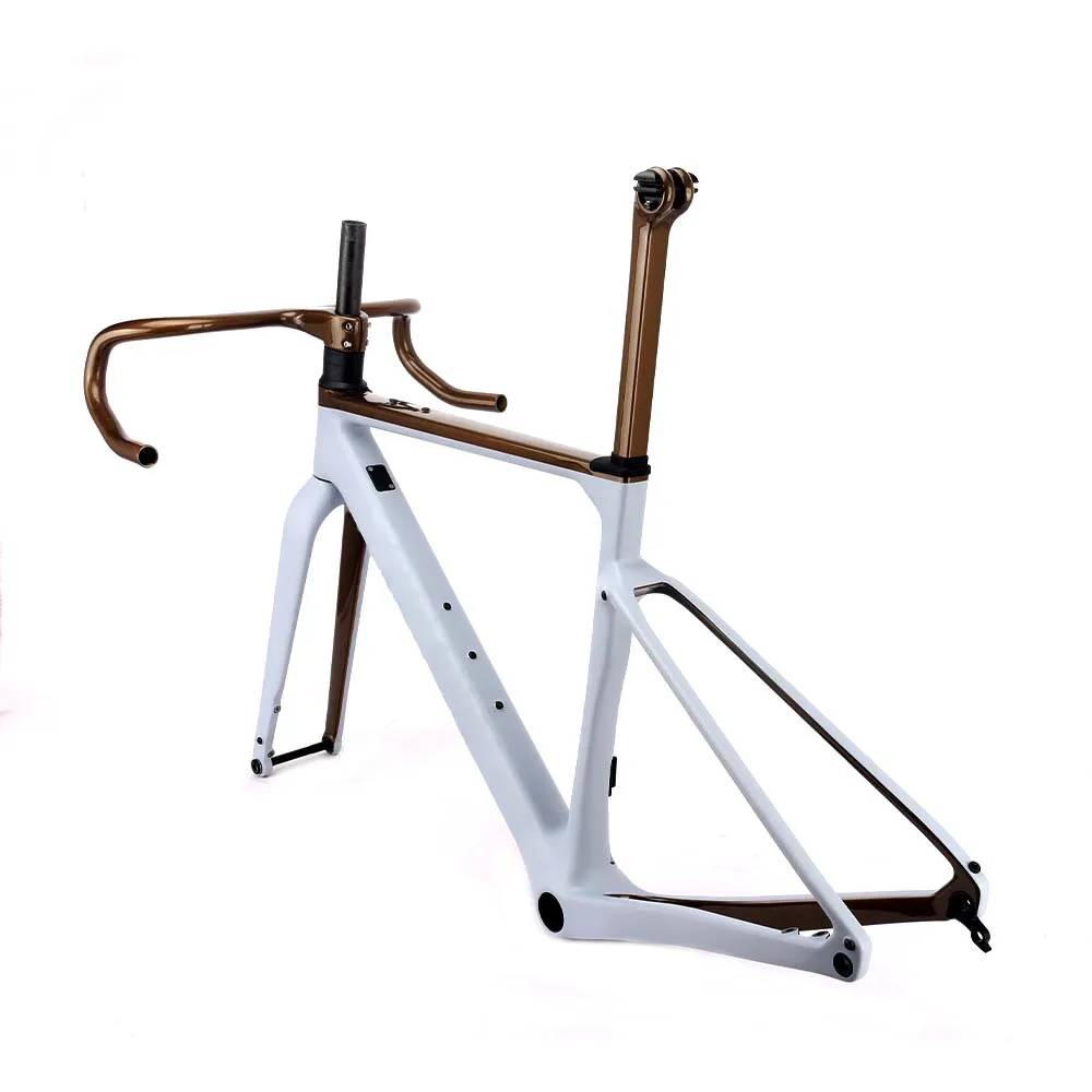 New Mold Max Tire 45C Two Truncation Color T1000 Carbon Fiber Gravel Bicycle Frame Road Bike Parts