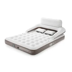 Air Mattress Bed Twin Single Airbed Size with Built-in 2000mah Automatic Electric Pump AC220-240 V PVC Flocking Material Outdoor