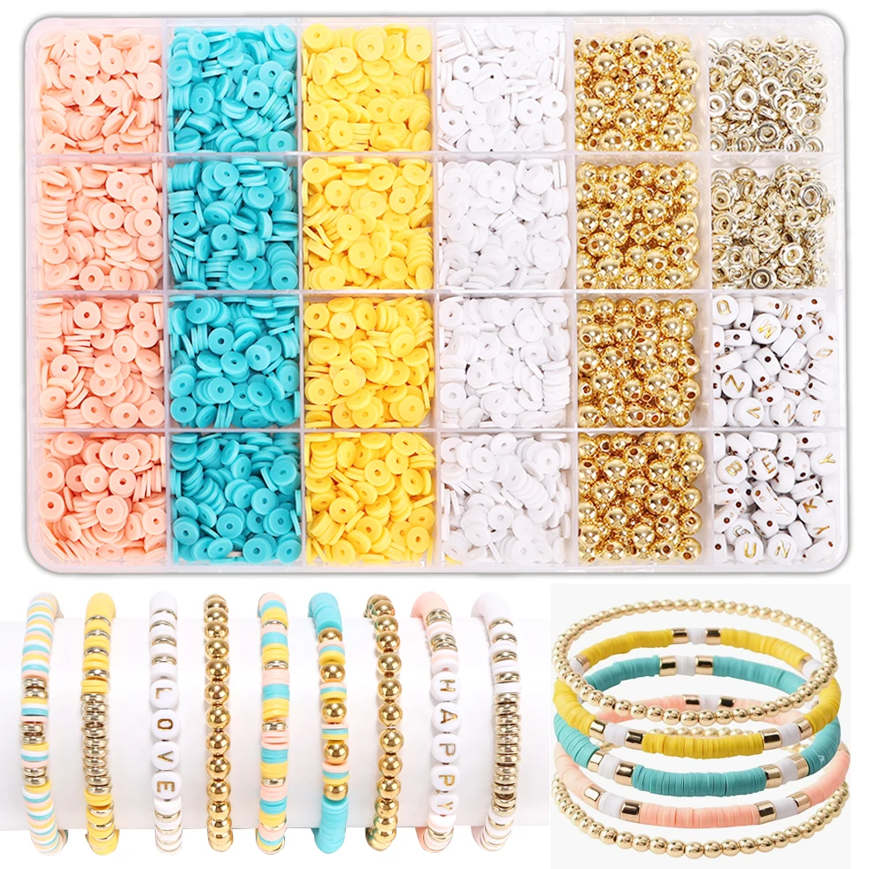 Bracelet Making Kit - Clay Bead Bracelet Kit Stand for Bracelets Clay Beads Bracelet  for Jewelry Making-Jewelry Making Kit Gift