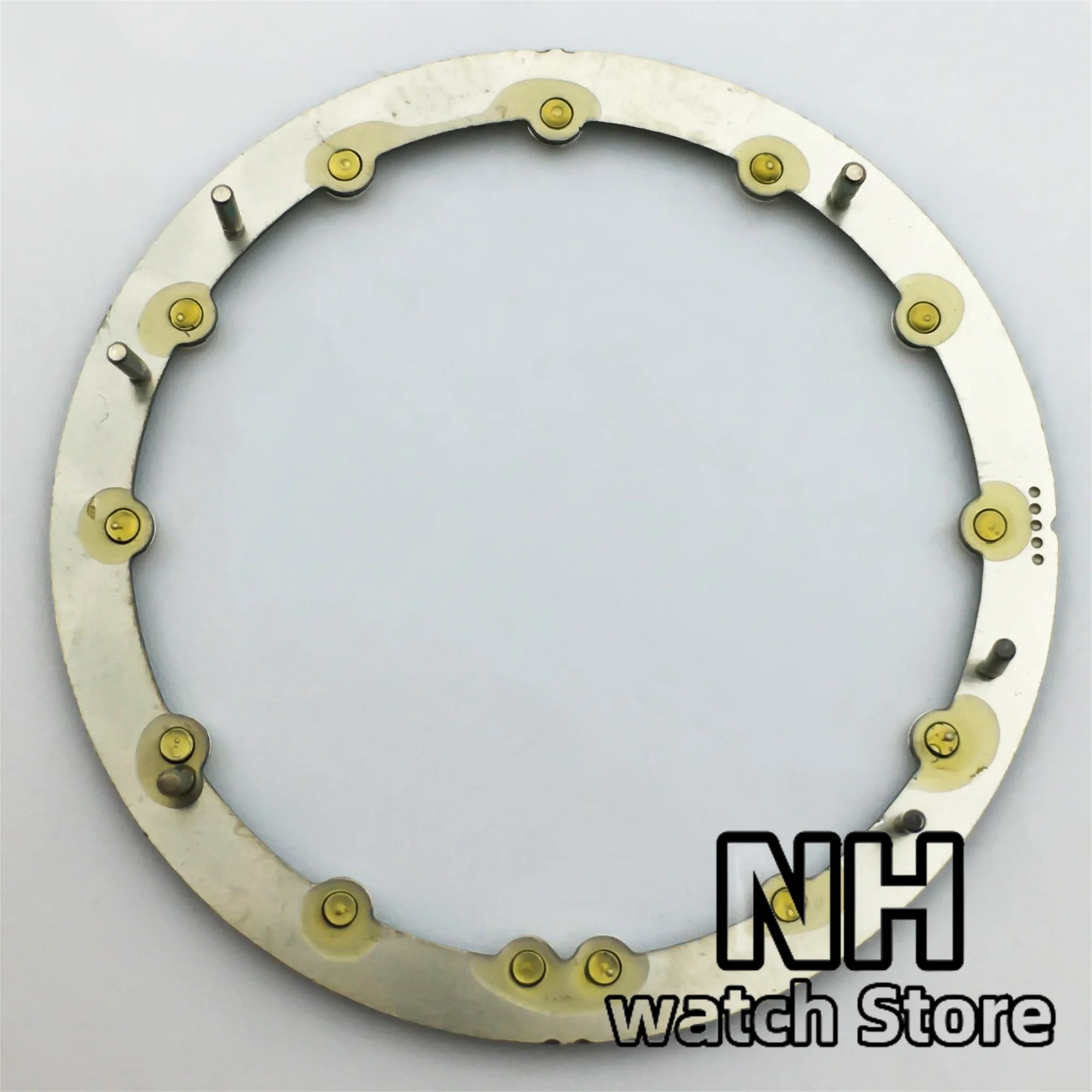 NH 29mm*24.5mm Watch Dial Circle Plate For NH70 NH72 Skeleton Movement Hollow Dial RIng C3 Luminous Watch accessories