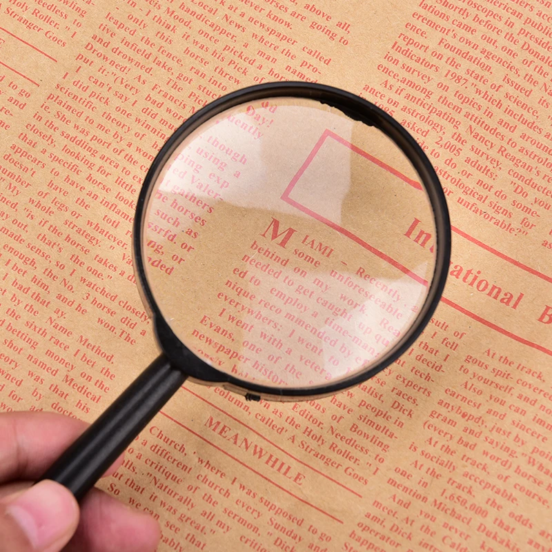 1 Stuks Vergrootglas 60Mm Handheld 5x Vergrootglas Handheld Slechtziendheid Lezen