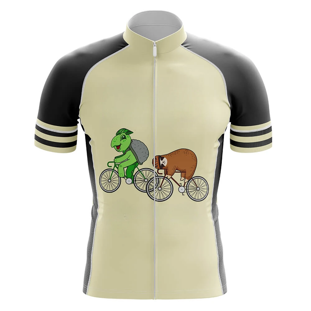 Cycling Jerseys Man 2023 Summer Short Sleeves Bike Jersey Sloth Team Breathable Maillot Ciclismo