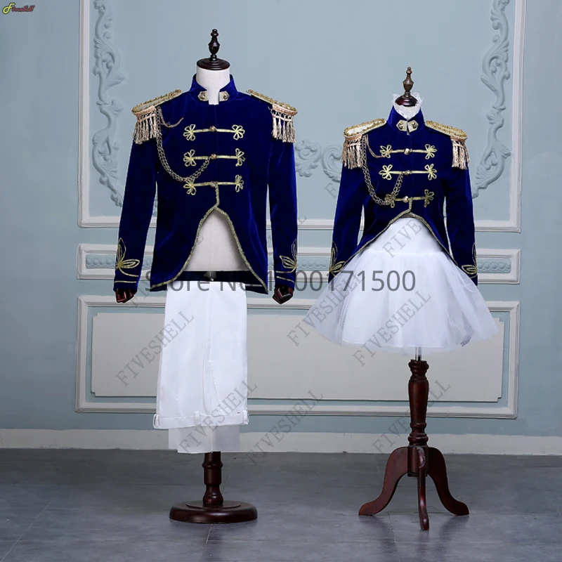 

Victoria Prince Captian Sailor Costume Child Adult Military Blazer Suits Outfit Halloween King Prince Renaissance Medieval Coat