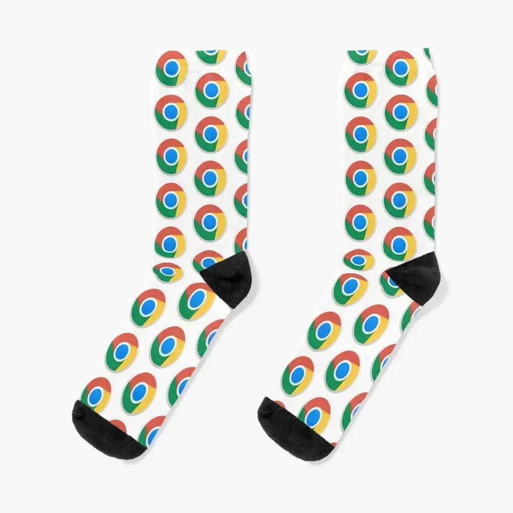 Google Chrome Socks snow Lots Socks For Women Men's