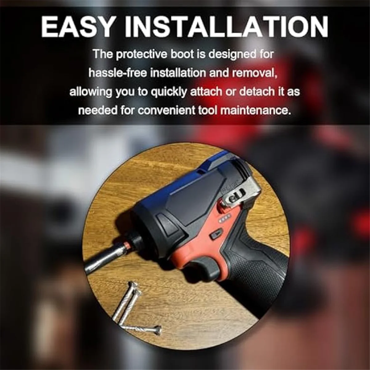 ABNJ 49-16-3453 Botte de protection contre les chocs pour carburant M12 1/4 pouces. Pilote d'impact hexagonal 3453-20