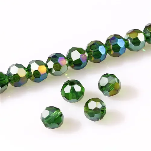 3 4 6 8 mm tschechische runde Spacer-Glasperlen für Schmuckherstellung, Diy-Zubehör, bunte facettierte Kristallperlen, Großhandel Z174