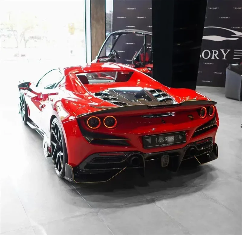 MSY Style Forged Carbon Fiber Body Kit für Ferrari F8 Carbon Fiber Body Kit F8 Carbon Fiber Frontlippe Diffusor Spoiler
