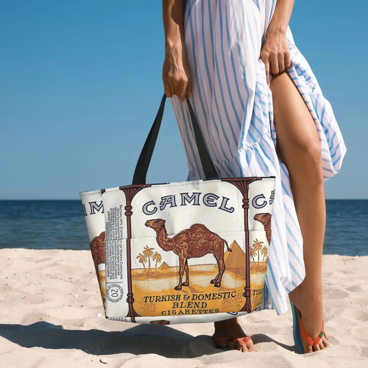 Винтажная сумка для сигарет верблюжьего цвета, пляжная сумка-тоут, спортивная сумка для спортзала, йоги, большая сумка-тоут, женская дорожная сумка, сумка для фитнеса