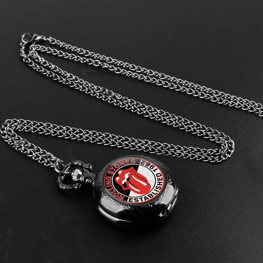 Famous Band Unique Gifts Vintage Arabic Numerals Quartz Pocket Watch Necklace Pendant Clock Chain Mens Women Especial Gift