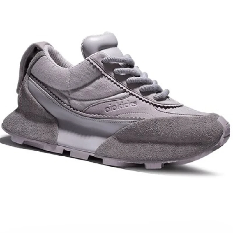 أحذية رياضية عصرية متعددة الاستخدامات من الجلد الطبيعي للزوجين أحذية رياضية كاجوال مريحة تسمح بمرور الهواء للرجال