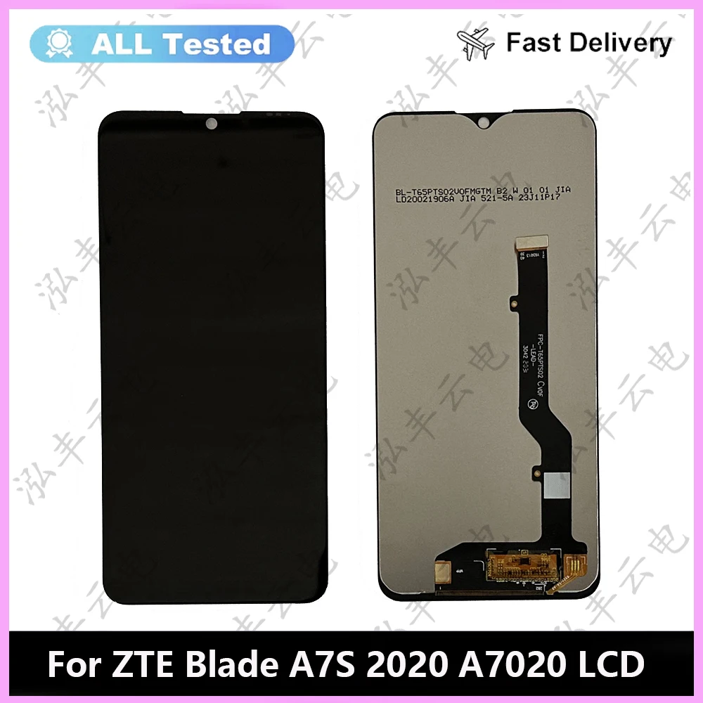 Tested LCD For ZTE Blade A7s 2020 A7020 A7020RU LCD Display Touch Screen Digitizer For ZTE BLADE A7S 2020 LCD With Sensor