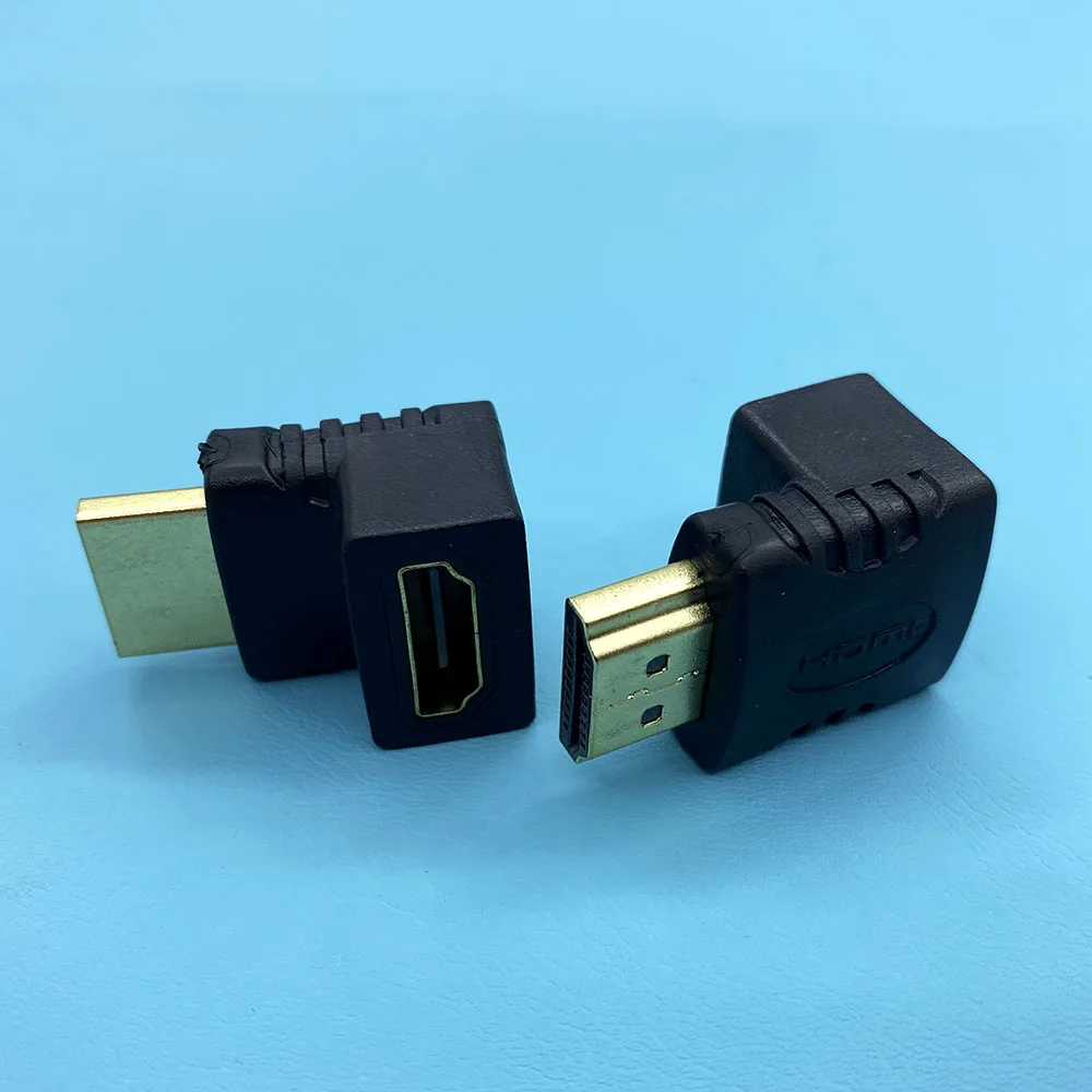 1/2/5Pcs Right-angle HDMI-Compatible Extension Cable Connector 270 Degree Elbow HDMI Male Plug to Female Jack Converter Adapter