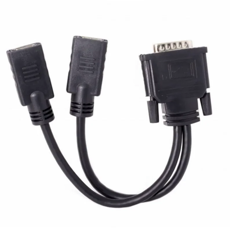 DMS 59-pin to Dual HDMI-compatible Female Graphics Card Adapter Cable, for Dual Display on the Same Screen