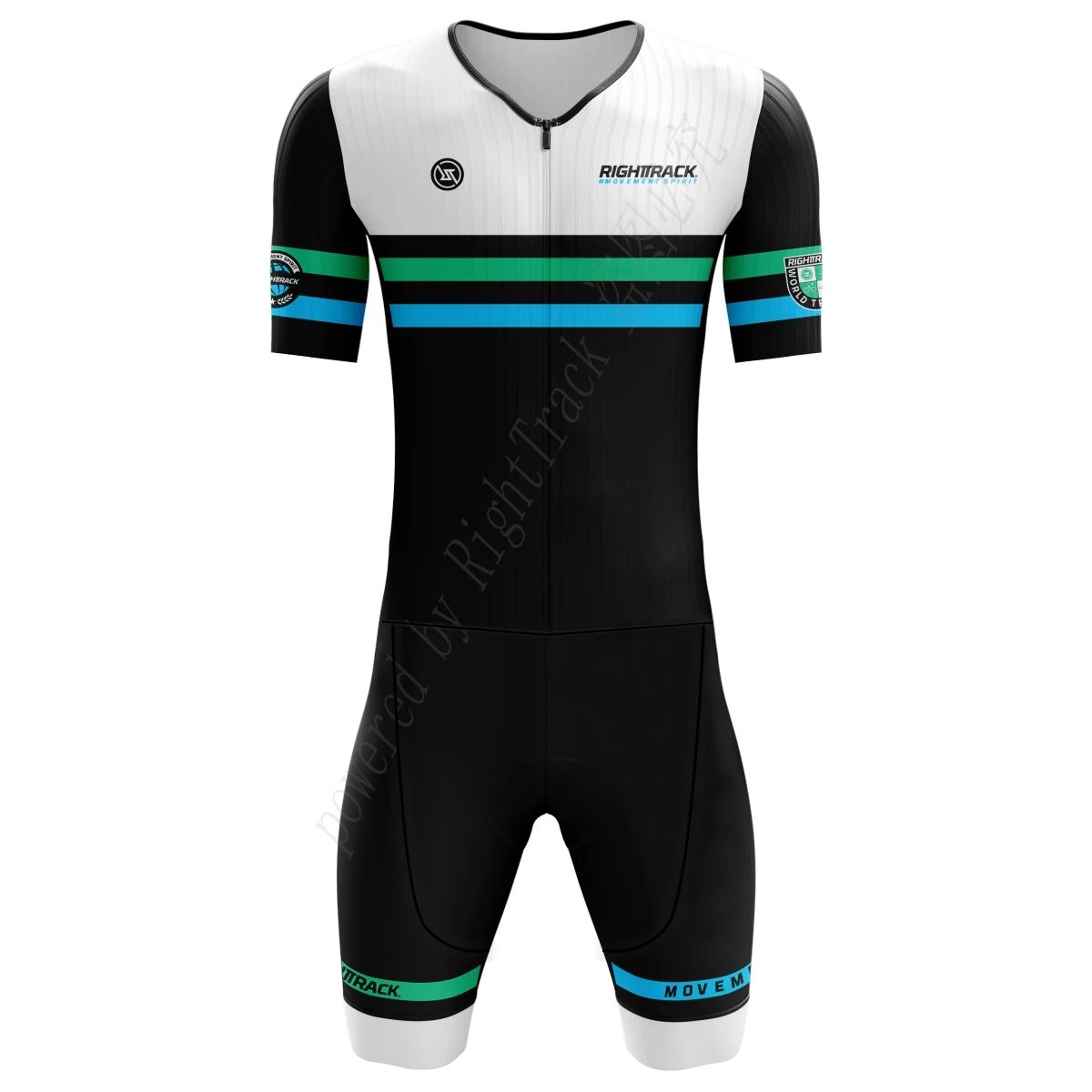 

New 70.3 Trisuit World Race Triathlon Short Sleeve Skinsuit Clothing Jumpsuit Swimming Cycling Running RIGHTTRACK Sportwear