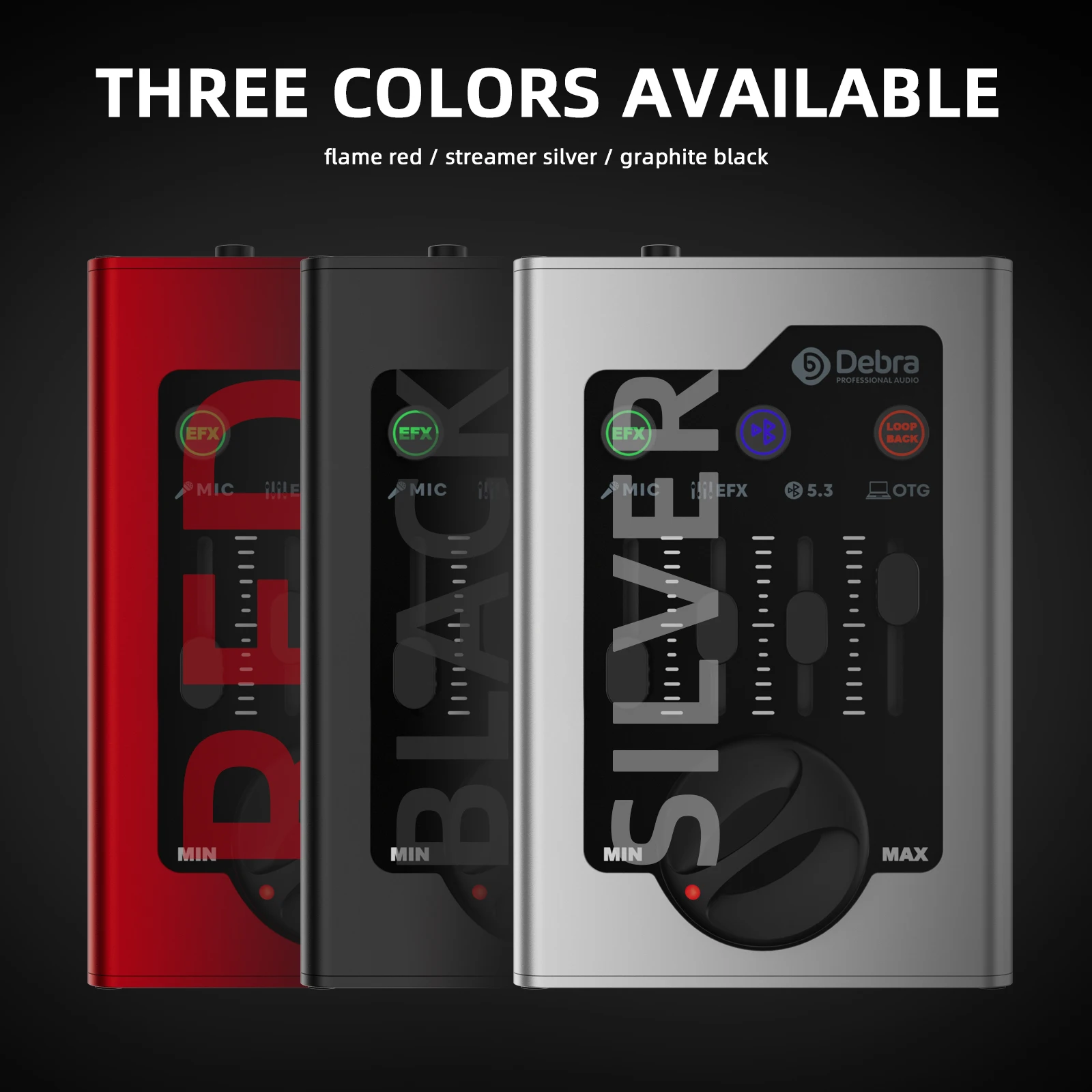 Tarjeta de sonido externa portátil con Bluetooth, muestreo OTG de 24 bits/48 KHz, reverberación y Control EQ, para Podcast/streaming/juegos en Comp