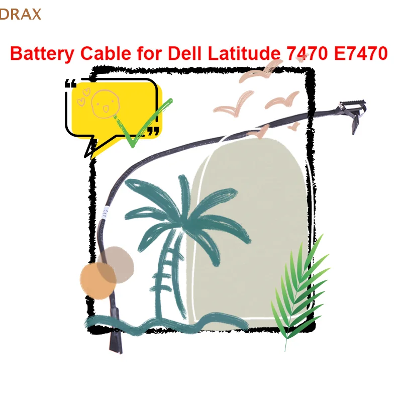 

2022 New 1Pc Battery Cable Platforms/Webcam Camera Kit For Dell Latitude 7470 E7470 Battery Line 049W6G 49W6G DC020029500