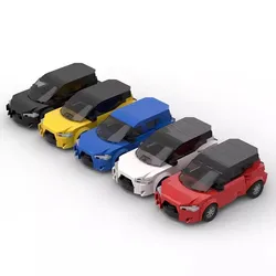 Bricklink Ideas Technical Car Toyotaed Yarising 8 Stud Speed Vehicles Sets Building Blocks Kid Toys for Children Gift