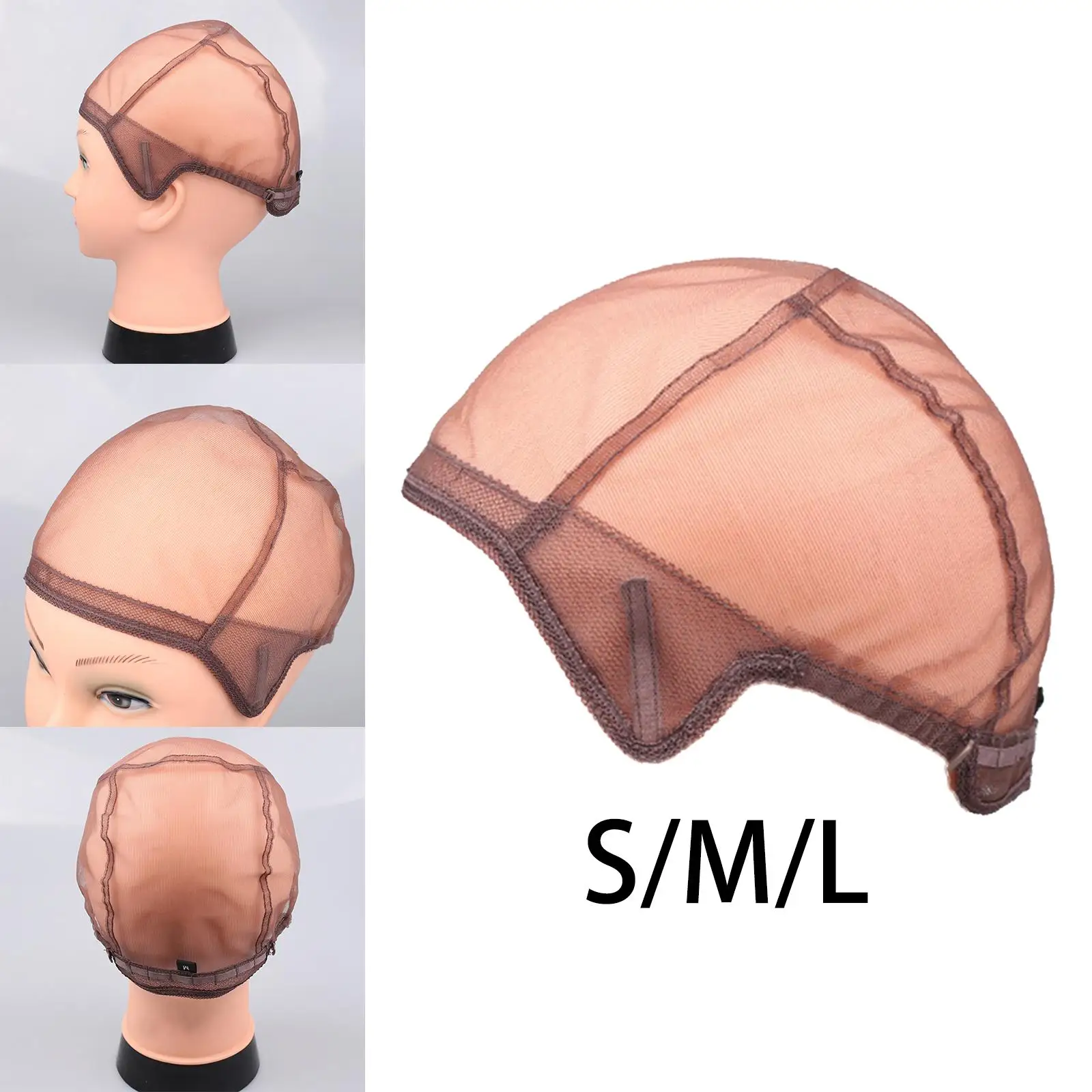 Lightweight ajustável Hairnet Mesh, Vestindo confortável, Stretchable, respirável durável cabelo chapéu