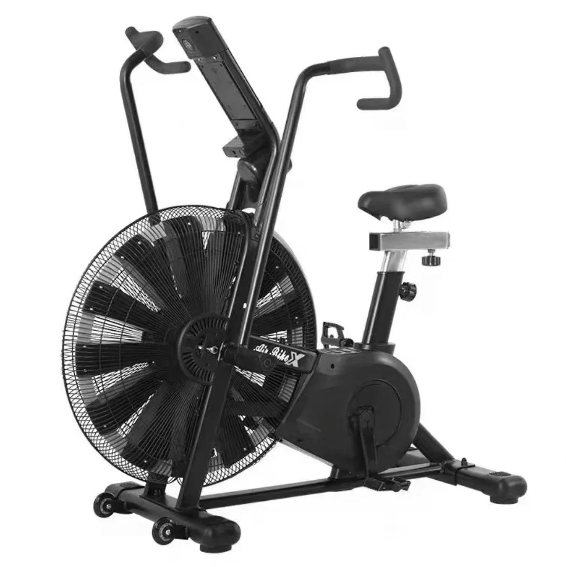 Vélo de spinning commercial à résistance à air, entraînement par courroie, pour salle de sport