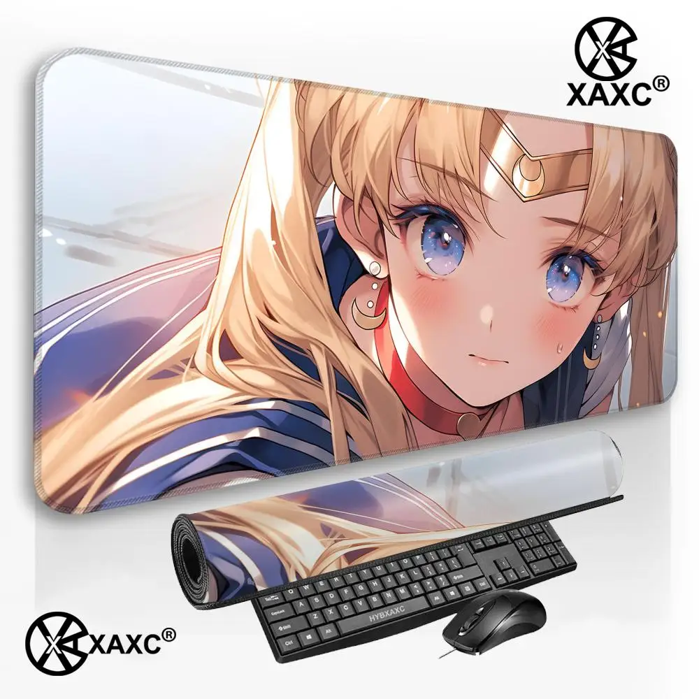 

Sailor Moon XAXC Mouse Pad large keyboard mouse desk pad non-slip rubber gaming mouse pad laptop mouse carpet