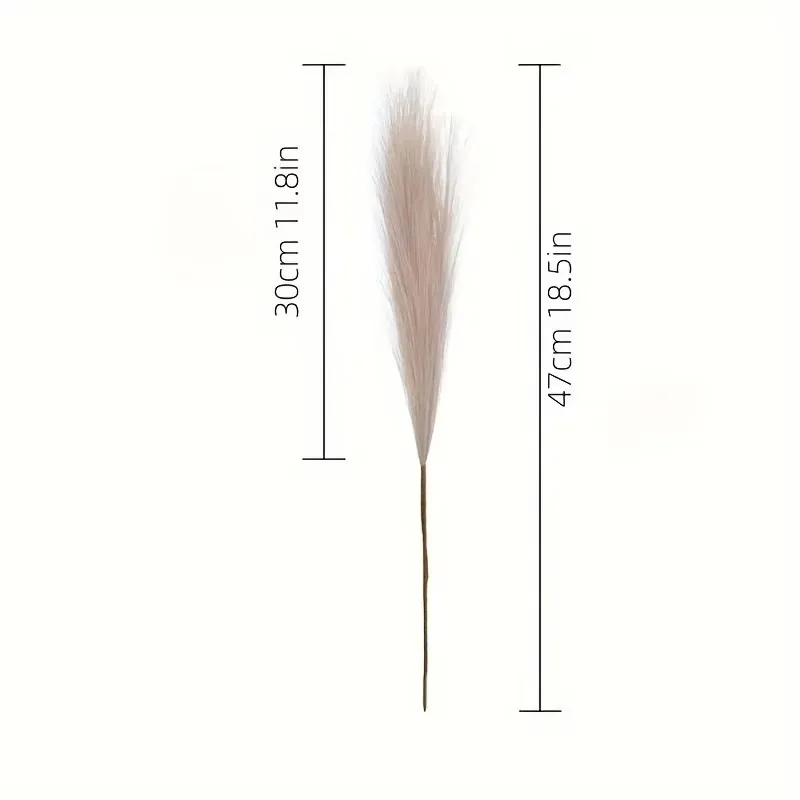 10pcs Faux Pampas Grass, Pampas Grass For Floor Vase, Pampas Grass Decor Tall For Vase Fillers, Boho Rustic Farmhouse Home view 6