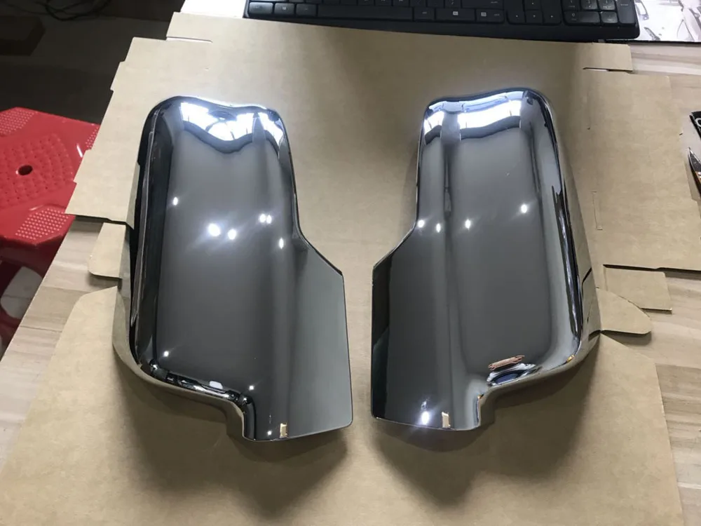 High Quality One Pair Mirror Cover Car Side Rearview Mirror Cover Cap Trim Electroplating Process For Dodge Ram 1500 2013-2021