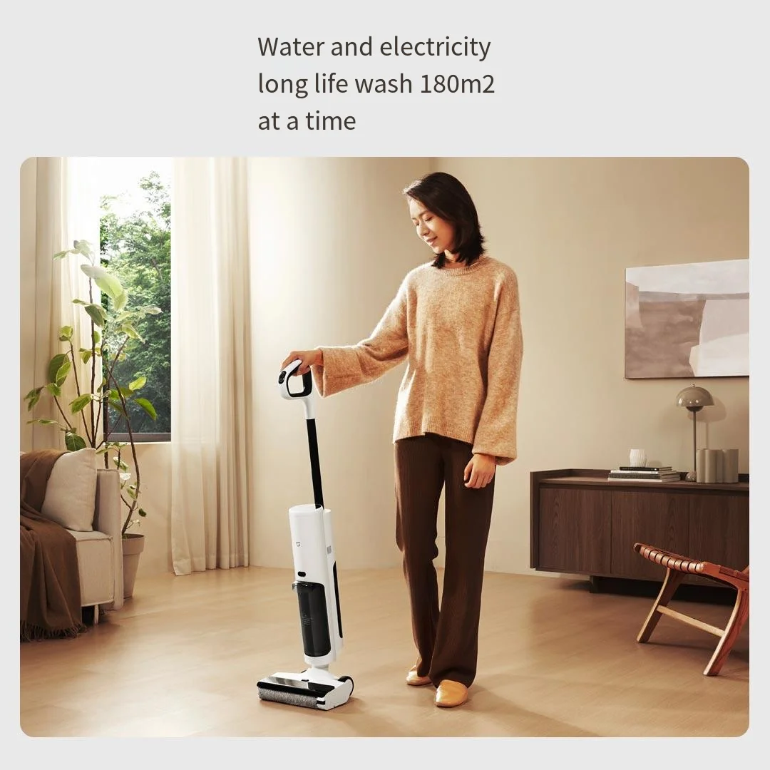 Lavatrice da pavimento wireless Mijia 2C Integrazione di lavaggio con mop per aspirazione domestica
