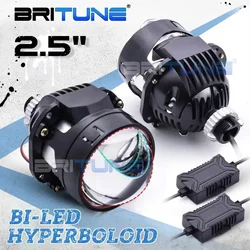 2.5 inch Hyperboloid 55W Bi-led Headlight Lenses Projector Lens WST Mini H4 H7 H1 9005 LED Lamp 6000K Car Headlamp Re-Styling