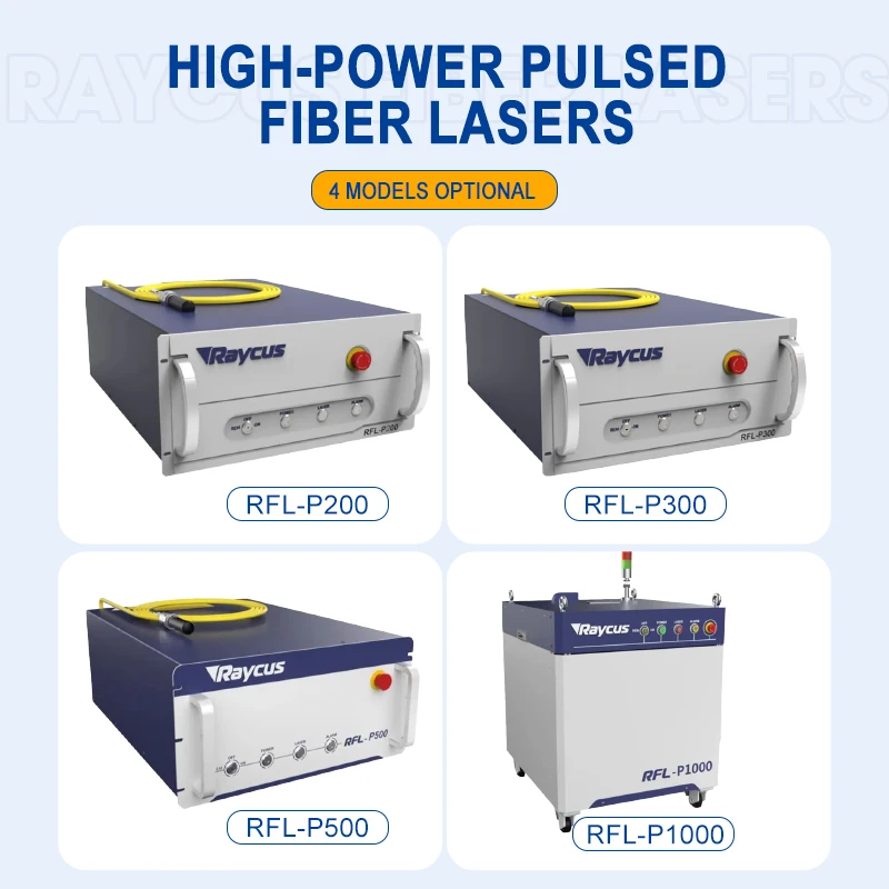 RFL-P300 Raycus Original 200W 300W 500W 1000W High-power Pulsed Fiber Lasers Source for Fiber Laser  Cleaning Machine