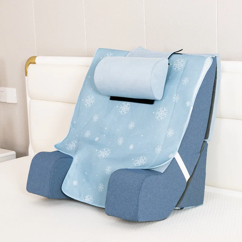 Lumbar Support Backrest Pillow, Soft Bed Head Cushion for Elderly, Neck & Waist Comfort Pad for Pregnant Women & Home