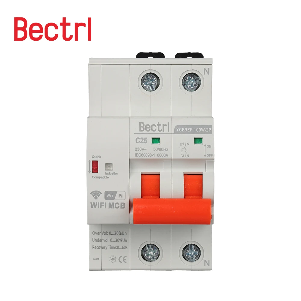 Imagem -05 - Wifi Smart Circuit Breaker Proteção contra Curto-circuito Cronometrado Interruptor Recluso Controle Remoto 2p3p4p