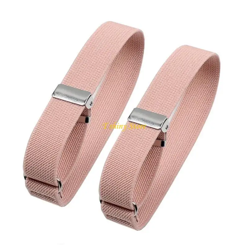 N58F Elastic Shirt Sleeve Stays Shirt Armband Sleeve Holder for Women Man Adjustable Shirt Arm Garters Shirt Sleeve Armband