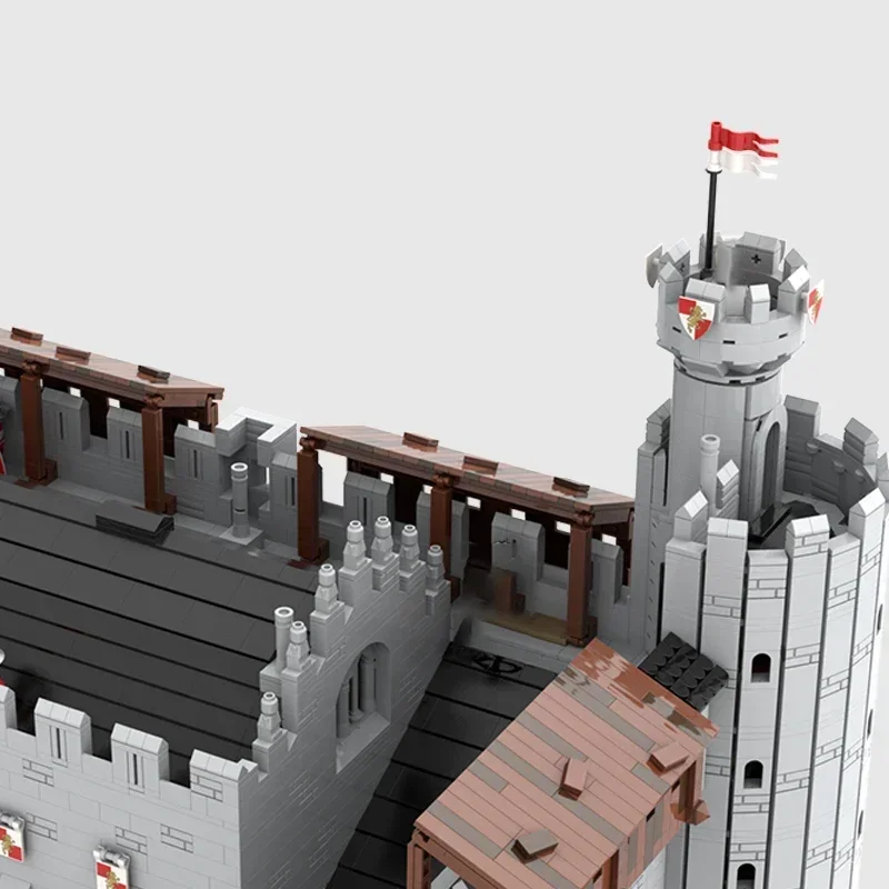 Moc Building Blocks Fortress Model Great Hall Castle Technical Bricks DIY Assembly Construction Toys For Childr Holiday Gifts