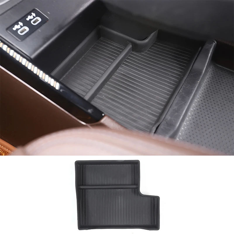 

For 2023-2024 BMW X1 IX1 U10 U11 TPE Black Car Central Control Lower Storage Box Mobile Phone Tray Car Interior Accessories