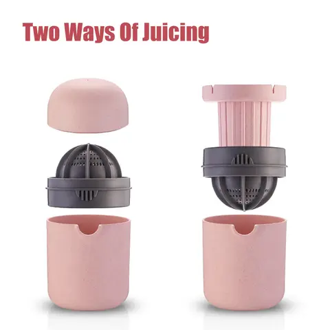 Fruit Squeezer Machine Tool Lemon Juicer Mini Fruit Juicer Portable Orange Citrus Manual Hand Rotation Press Juicer
