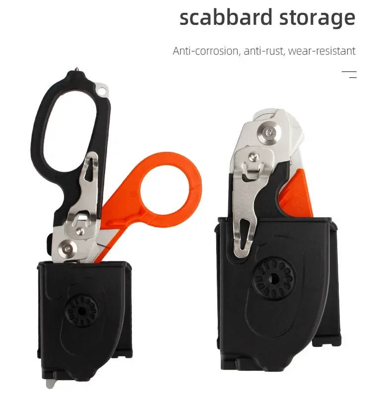 Multifunction Scissors First Aid Expert Tactical Folding Scissors Outdoor Survival Tool Combination Tool Stainless Steel Camp