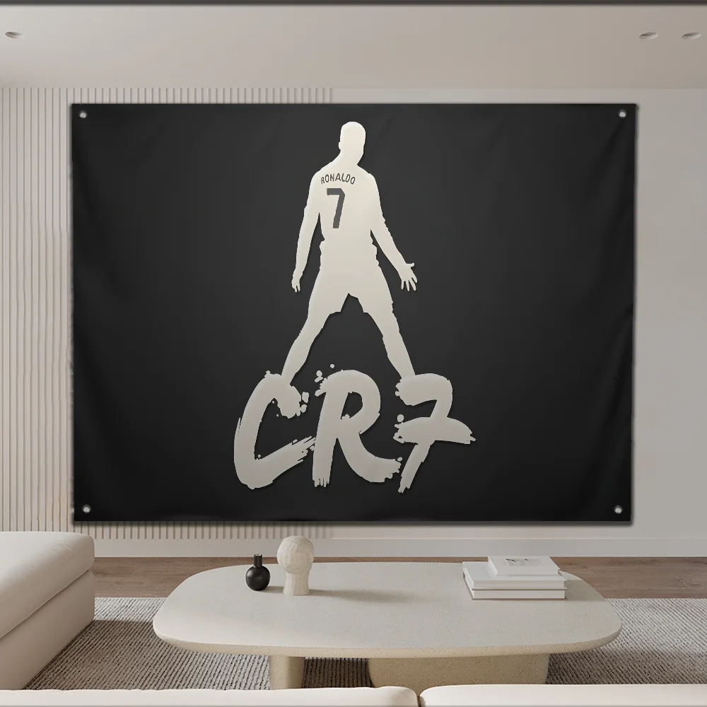 Cool Sport  Flag Outdoor Garden Flags For Family Group Photo Living Room Home Dorm Decor Wall Art C-CR7 R-Ronaldo-ES Banner