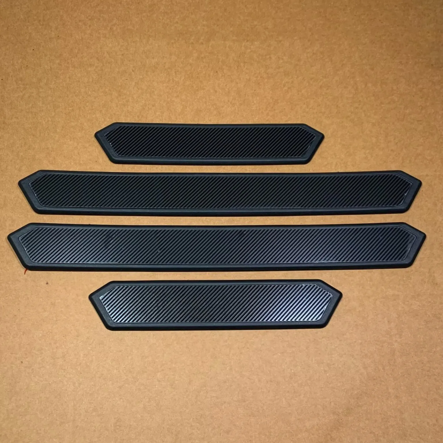 For Toyota VELOZ 2018-2023 2024 2025 2026 2027 Car Door Sills Strip 3D Carbon Fiber Black Silver Stainless Steel Plastic Outside