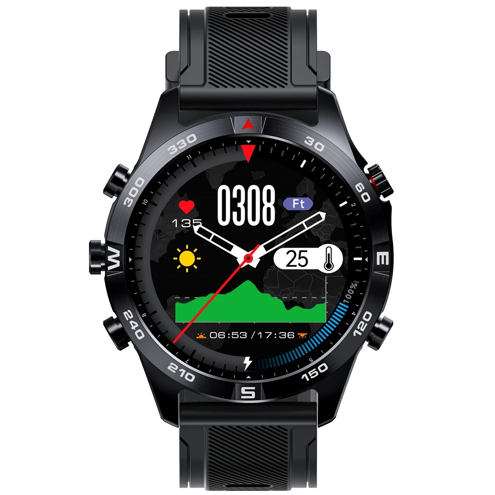 

G7 GPS Sports Watch Map Navigation Glonass Tracker Altimeter Compass Swimming Heart Rate Record 50M Waterproof Men's Wristwatch