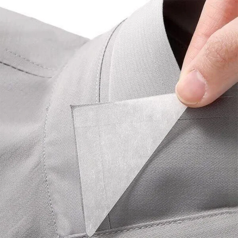 10/20pcs Fixed Collar Triangle Patch Thickened PVC Collar Anti-Warping Edge Shaper No Curl Collar Shirt Extenders