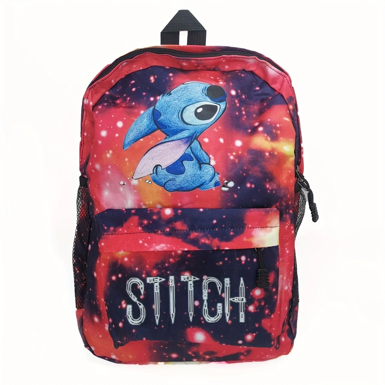 Disney Stitch Hot Stamping Patroon Rugzak, Gepersonaliseerde Rugzak Voor Studenten, Outdoor Reistas, Willekeurig Patroon