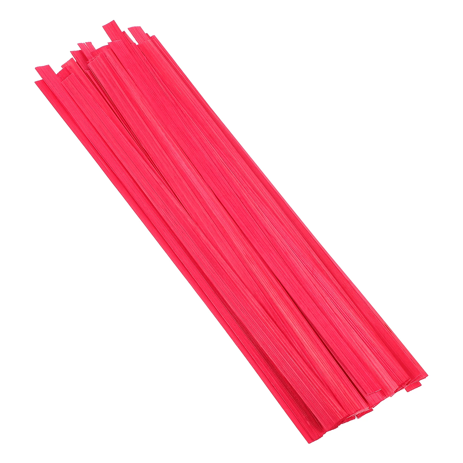 

50Pcs Bamboo Weaving Materials DIY Craft Flat Bamboo Sticks for Hand Fans Basket Weaving Woven Paintings Flat Webbing